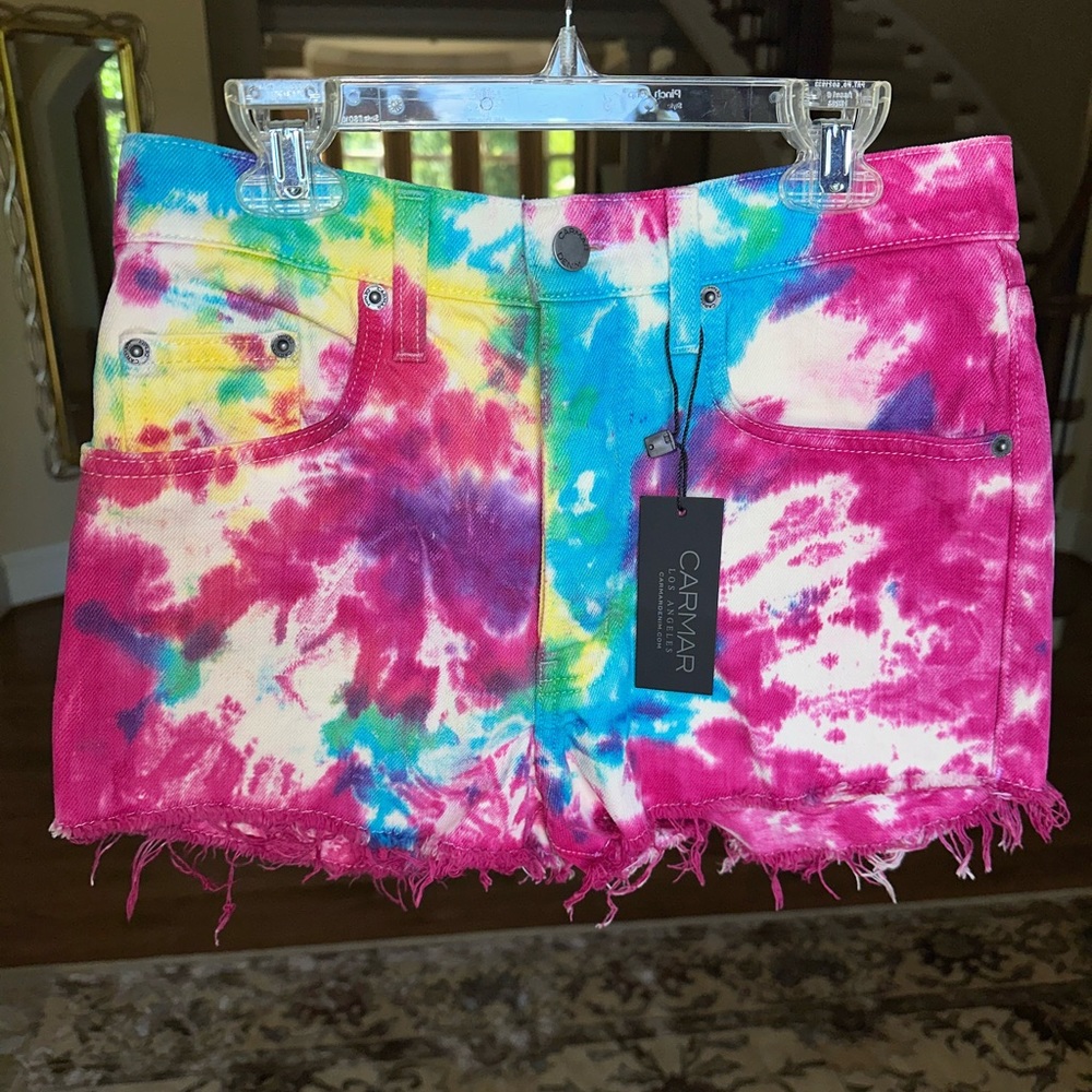 RARE: CARMAR tie dye shorts